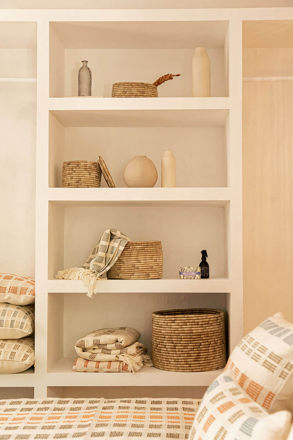 sustainable neutral bedroom decor