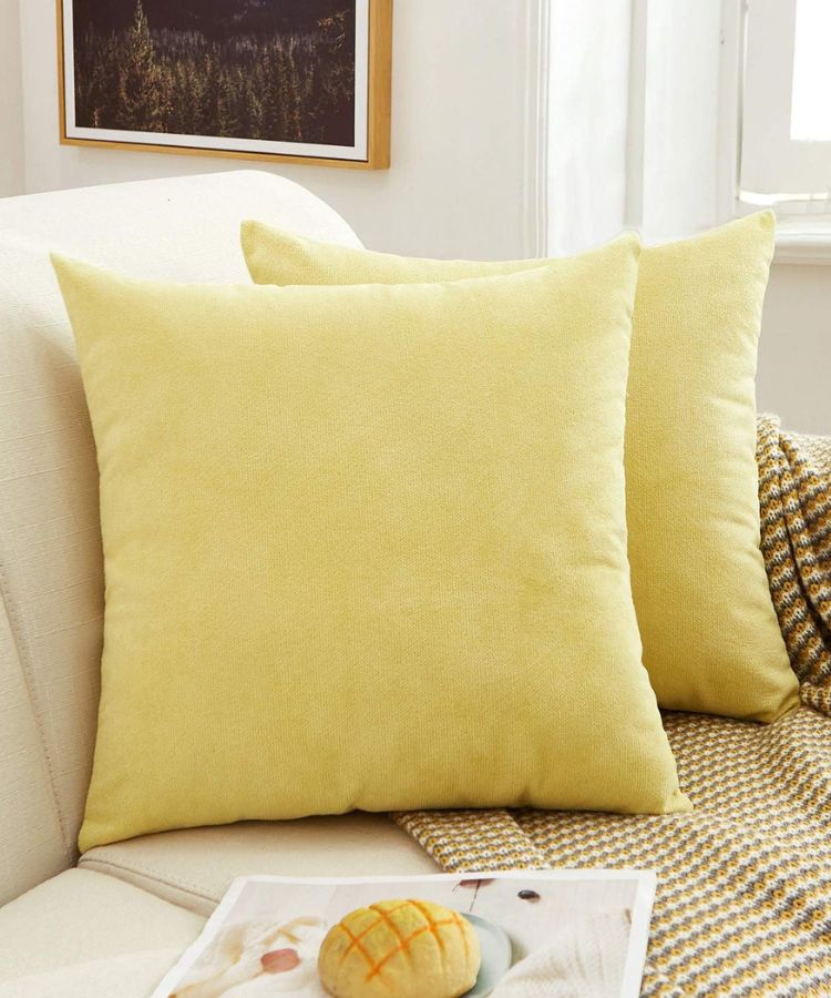 butter yellow home decor