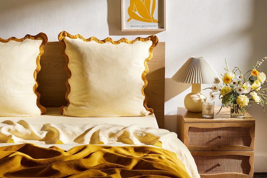 butter yellow home decor