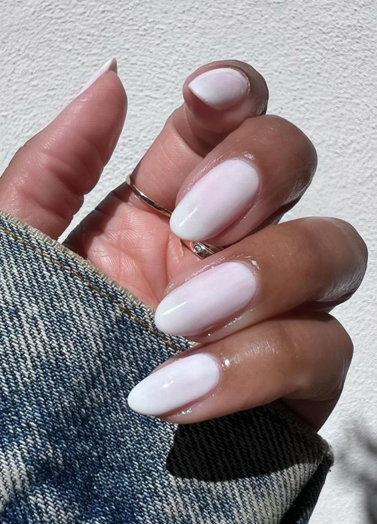 milky pastel nail ideas