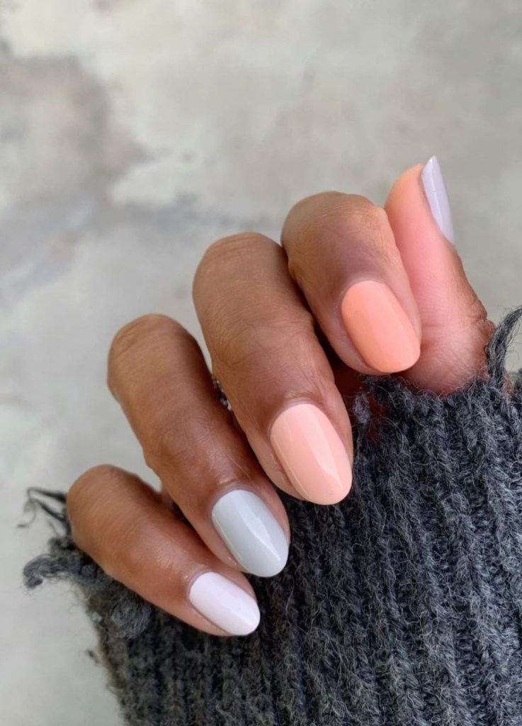 milky pastel nail ideas