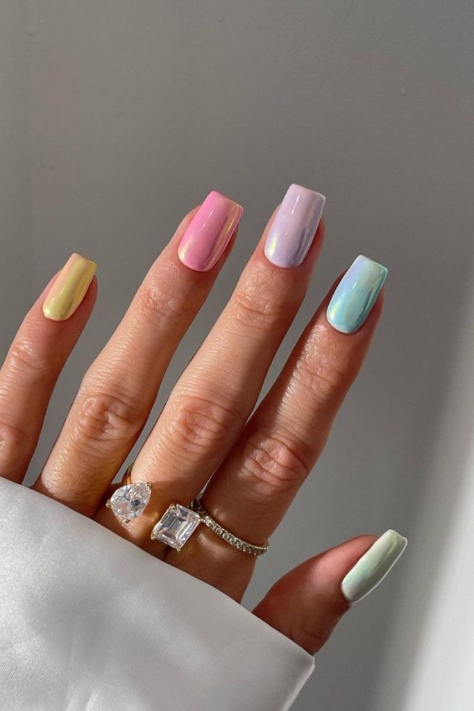 pastel nails